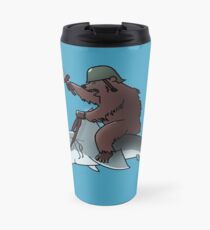 Taza de viaje Llevar a un tiburón