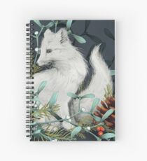 Arctic Fox Holiday Portrait Spiral Notebook