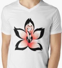 Hana (Flower) Kitsune Men's V-Neck T-Shirt
