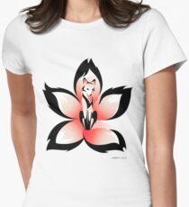 Hana (Flower) Kitsune Women's Fitted T-Shirt