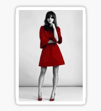 Jenna Coleman in Red Sticker