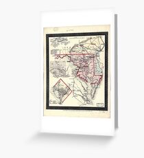 Civil War Maps 1431 Pocket map showing the probable theatre of the war Grußkarte