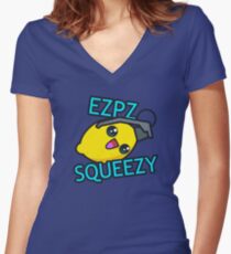 Ezpz Lemon Squeezy v1 Women's Fitted V-Neck T-Shirt