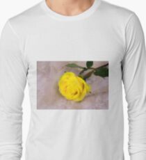 Yellow Antique Rose Long Sleeve T-Shirt