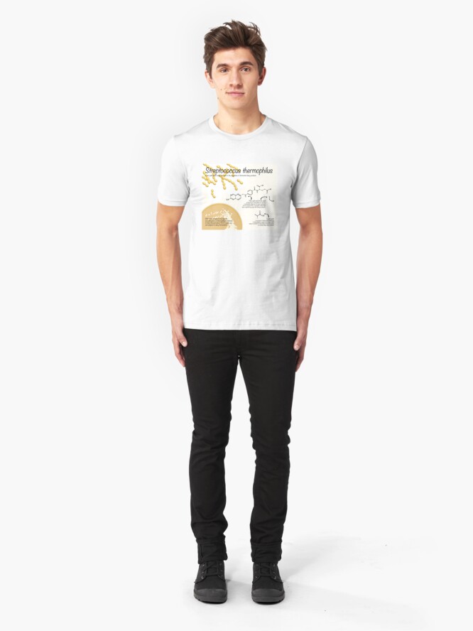 Alternate view of Streptococcus thermophilus Slim Fit T-Shirt