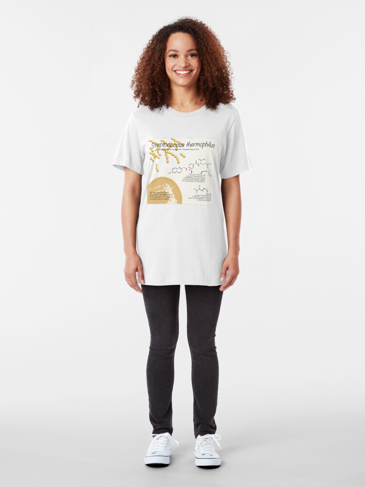 Alternate view of Streptococcus thermophilus Slim Fit T-Shirt