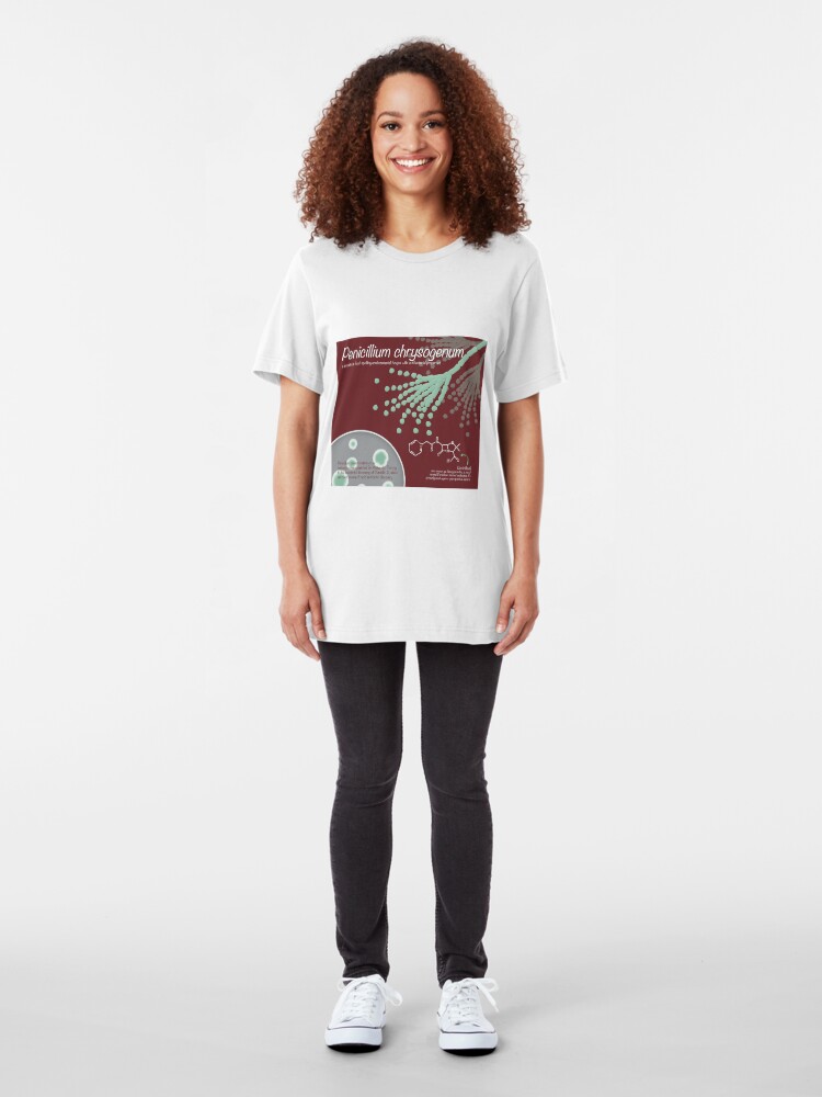 Alternate view of Penicillium chrysogenum Slim Fit T-Shirt
