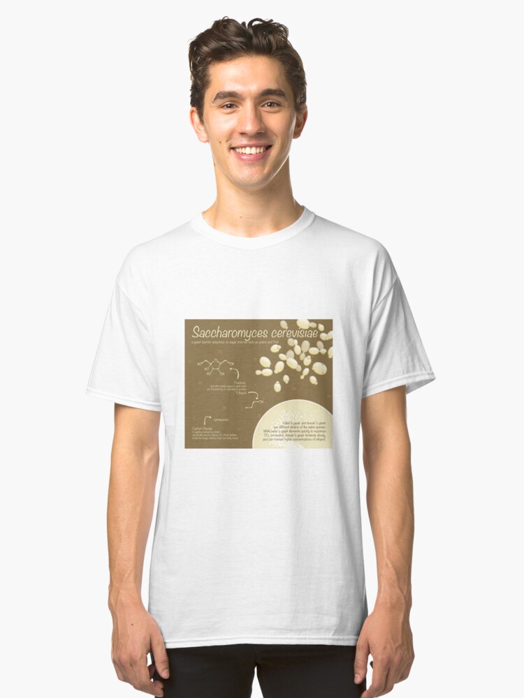 Alternate view of Saccharomyces cerevisiae Classic T-Shirt