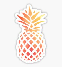 Pineapple Orange Watercolor Sticker