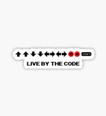 Nintendo Konami - Live by the Code Sticker