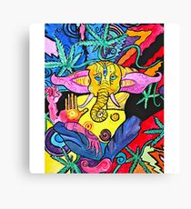 Trippy Elephant Canvas Print