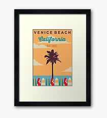 Venice Beach - California. Framed Print