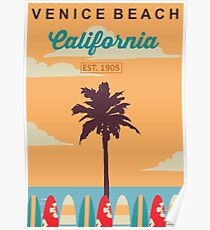 Venice Beach - California. Poster