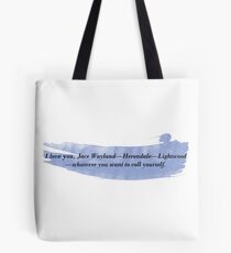 I Love You, Jace Tote Bag