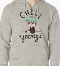 Chill Min Yoongi Zipped Hoodie
