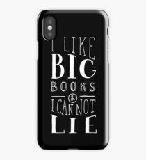 I Like Big Books (Black) iPhone Case/Skin