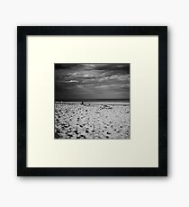 Sand and sky Framed Print