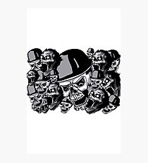 Zombies in black and white collage Photographic Print