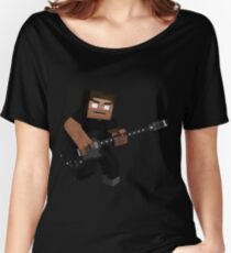 Minecraft Herobrine Rock Women's Relaxed Fit T-Shirt