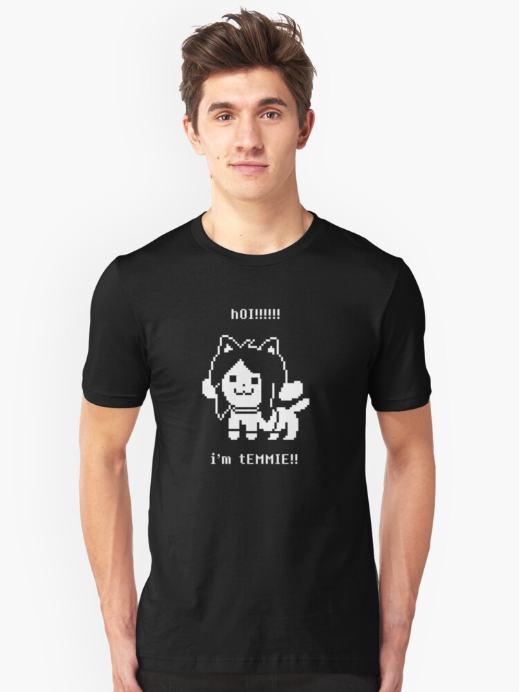 Alternate view of Undertale Temmie Slim Fit T-Shirt