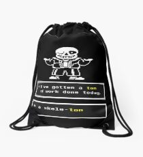 Undertale Sans Drawstring Bag