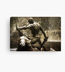 Theseus Slaying a Minotaur Canvas Print