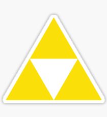 Pegatina Oro Zelda triforce 3