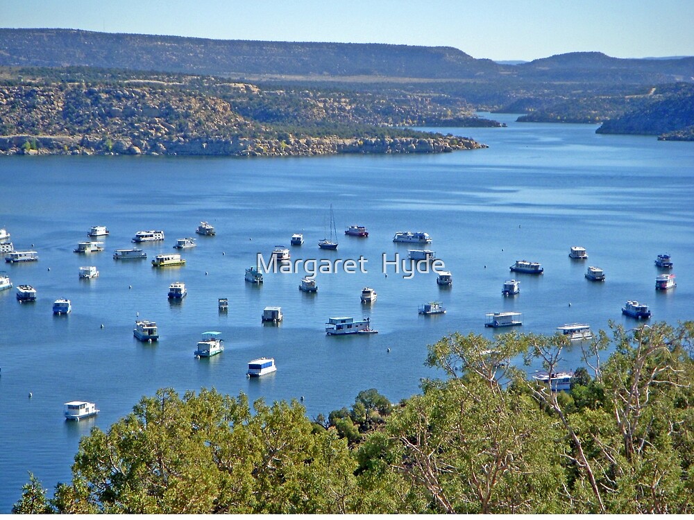 "Houseboats on Navajo Lake, New Mexico, USA" by Margaret Hyde Redbubble