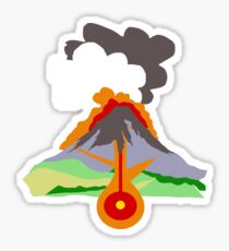 Volcano Sticker