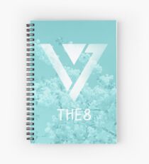 Seventeen The8 - Blue Flowers Spiral Notebook