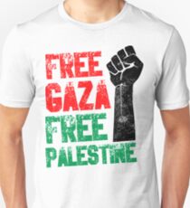 Free Gaza Free Paletina Slim Fit T-Shirt