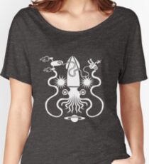 Gargantuan Space Squid Danger Imminent Women's Relaxed Fit T-Shirt