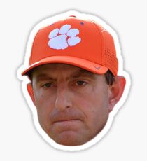 Dabo Swinney Face Sticker