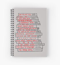 Haruki Murakami Book Fan Spiral Notebook