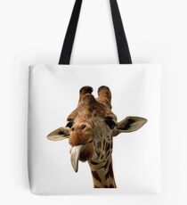 Bolsa de tela Jirafa con linda lengua!