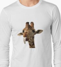 Giraffe with Cute Tongue! Long Sleeve T-Shirt