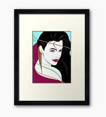 Patrick Nagel's Portrait II Framed Print