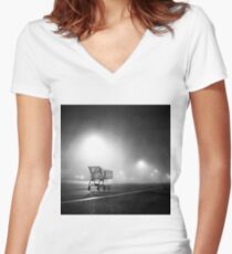 Shopping Cart Women's Fitted V-Neck T-Shirt