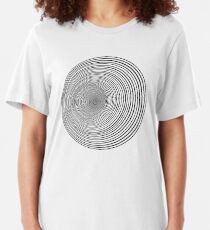 Psychedelic Whirlpool Slim Fit T-Shirt