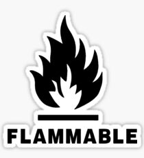 Flammable Sticker