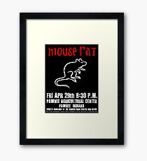 Mouse Rat - Concert Poster Framed Print