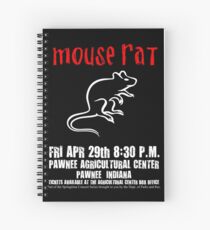 Mouse Rat - Concert Poster Spiral Notebook