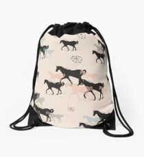 Horses Drawstring Bag