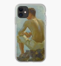 Henry Scott Tuke, , BRITISH , A YOUNG SAILOR iPhone Case