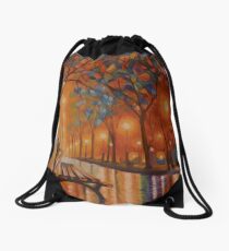 Banco con lluvia Drawstring Bag
