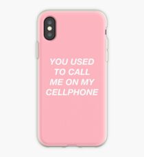 you used to call me on my cellphone bling bling bling iPhone Case