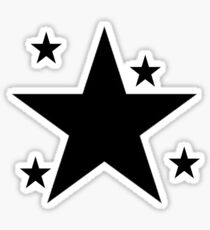etoile noir Sticker