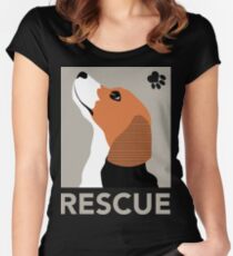 Rescue (Beagle) Women's Fitted Scoop T-Shirt
