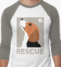 Rescue (Beagle) Men's Baseball ¾ T-Shirt