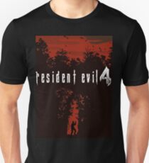 Resident Evil 4 European Box Art Style Red Unisex T-Shirt